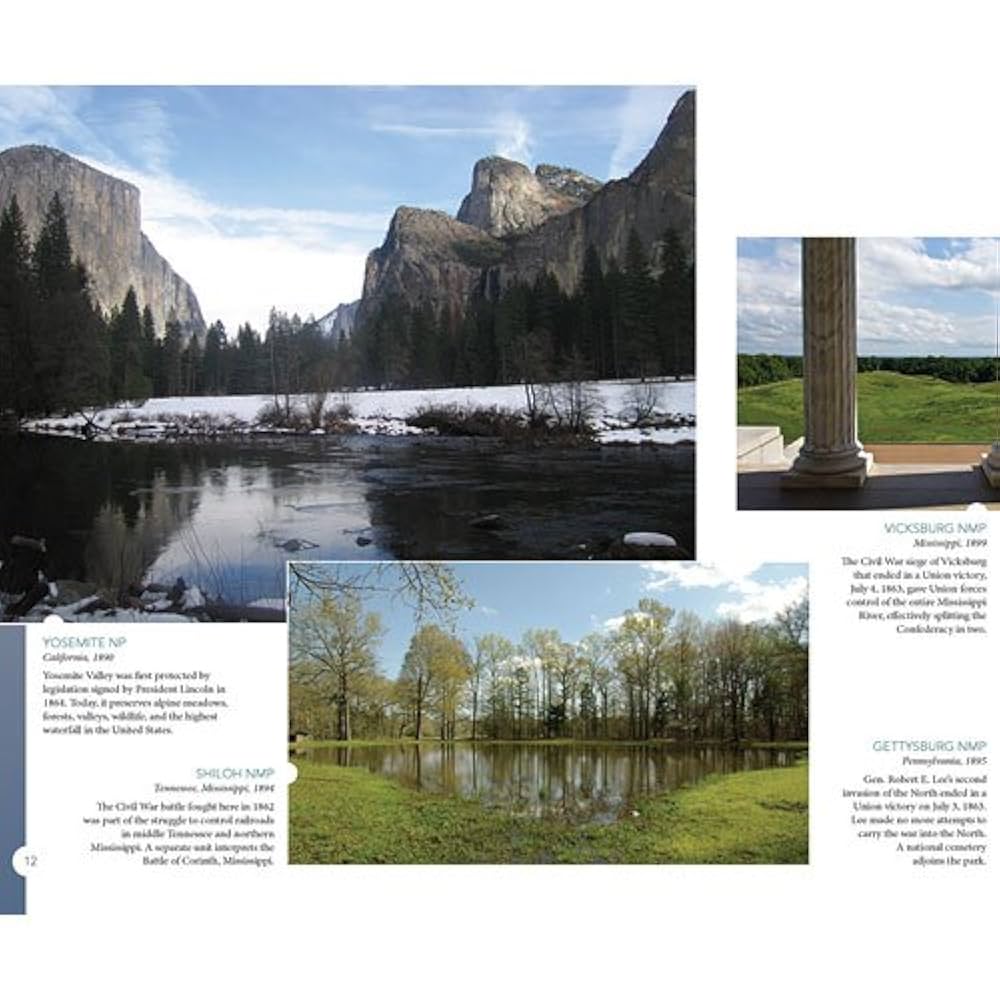 NATIONAL　PARKS　OF　AMERICA　写真集 America's National Parks | Green Bonded Leather – Graphic Image